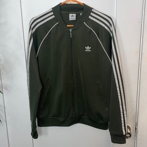 Adidas Olive Green Track Jacket